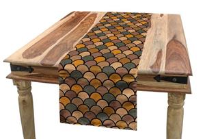 Abakuhaus Tischläufer »Esszimmer Küche Rechteckiger Dekorativer Tischläufer«, Aboriginal Runden in Erdtönen