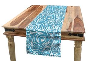 Abakuhaus Tischläufer »Esszimmer Küche Rechteckiger Dekorativer Tischläufer«, Blau und weiß Balinese Tribal