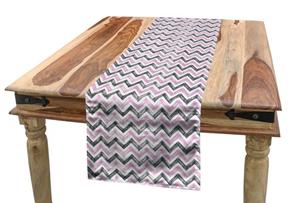 Abakuhaus Tischläufer »Esszimmer Küche Rechteckiger Dekorativer Tischläufer«, Geometrisch Chevron Zigzags