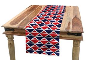 Abakuhaus Tischläufer »Esszimmer Küche Rechteckiger Dekorativer Tischläufer«, Americana Halb Triangles