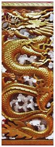 Wallario Schaum-Badematte »Traditionelle chinesische Holzarbeit am Tempel mit Drachen in rot und gold« , Höhe 5 mm, rutschhemmend, geeignet für Fußbodenheizungen