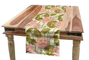 Abakuhaus Tischläufer »Esszimmer Küche Rechteckiger Dekorativer Tischläufer«, asiatisch Exotische Blätter Schmetterling