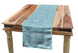 Abakuhaus Tischläufer »Esszimmer Küche Rechteckiger Dekorativer Tischläufer«, blau Paisley Pine Cone Inspiration
