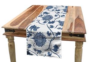 Abakuhaus Tischläufer »Esszimmer Küche Rechteckiger Dekorativer Tischläufer«, Blau Chinesischer Garten Traditionelle