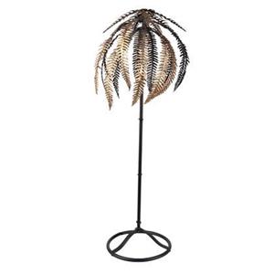 Clayre & Eef Decoratie Palm 73 cm Goudkleurig Zwart Ijzer Decoratief