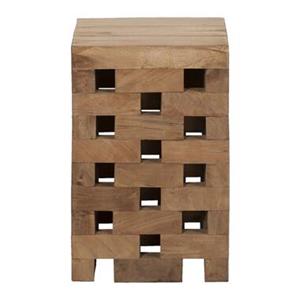 Leen Bakker Blok decoratief Bjorn - naturel - 45x30x30 cm