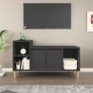 vidaXL Tv-meubel 100x35x55 cm bewerkt hout zwart