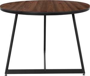 Andas Esstisch Adak, (1 St.), mit Tischplatte in Walnußoptik mit fühlbare Struktur, schwarzes Gestell aus Metall, pflegeleichte Oberfläche, in verschiedenen Größen