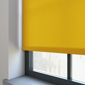 Decora Elektrisch Rolgordijn - Unicolour geel