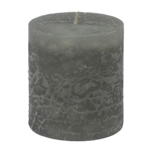 Yomonda Rustik Kerze Stumpenkerze marmoriert grau