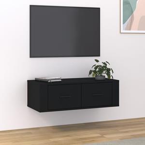 VidaXL Tv-hangmeubel 80x36x25 cm bewerkt hout zwart