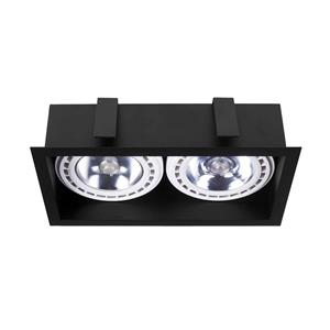 Nowodvorski Lighting Inbouw-downlight Mod II, 2-lamps, zwart