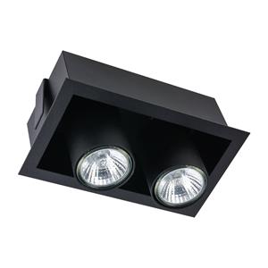 Nowodvorski Lighting Inbouwspot Eye Mod II, 2-lamps, zwart