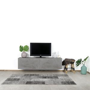 Industrielemeubelshop Betonlook zwevend TV meubel Lipan met klepdeuren
