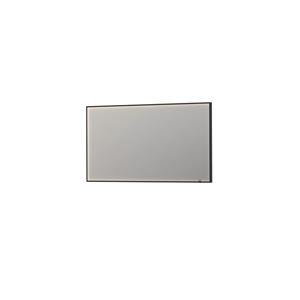 INK Spiegels Spiegel SP19 rechthoek in stalen kader incl dir LED. verwarming. color changing. dimbaar en schakelaar 80x140cm Mat zwart 8409085