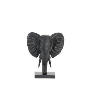Light & Living Ornament Elephant - Zwart - 30x15x35.5cm