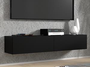 Mobistoxx Tv-meubel BINTO 2 deuren 160 cm zwart/phanton zwart