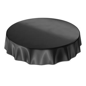 ANRO Tischdecke »Tischdecke Uni Schwarz Einfarbig Glanz abwischbar«, Glatt