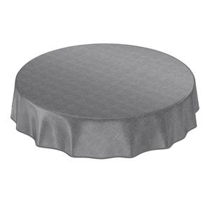 ANRO Tischdecke »Tischdecke Wachstuch Einfarbig Grau Robust Wassera«, Geprägt