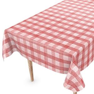 ANRO Tischdecke »Tischdecke Wachstuch Gestreift Rot Robust Wasserab«, Geprägt