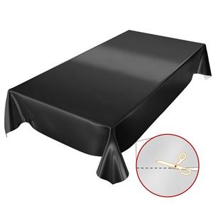 ANRO Tischdecke »Tischdecke Uni Schwarz Einfarbig Glanz abwischbar«, Glatt