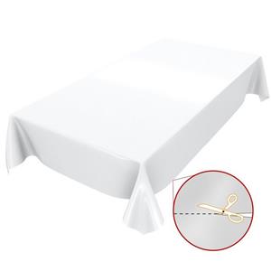 ANRO Tischdecke »Tischdecke Uni Weiß Einfarbig Glanz abwischbar«, Glatt