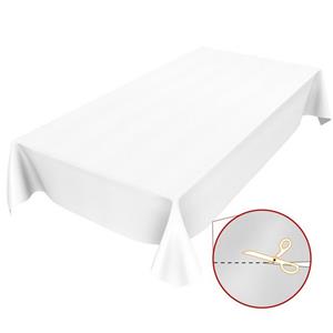 ANRO Tischdecke »Tischdecke Wachstuch Einfarbig Weiß Robust Wassera«, Glatt