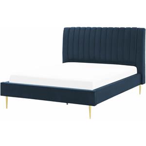 Beliani MARVILLE Bed blauw 140x200