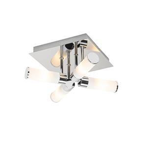 QAZQA Plafondlamp buiten bath - Chroom - Modern - L 23cm