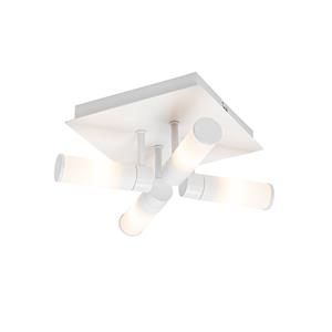 QAZQA Plafondlamp buiten bath - Wit - Modern - L 23cm