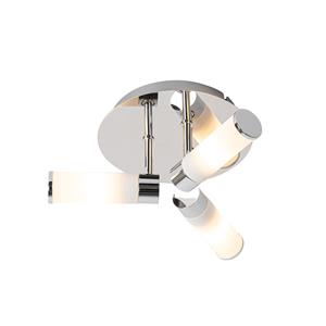 QAZQA Plafondlamp buiten bath - Chroom - Modern - D 28.5cm