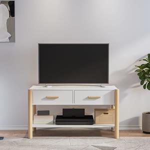 vidaXL Tv-meubel 82x38x45 cm bewerkt hout wit