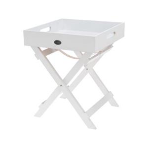 Neuetischkultur Holztisch mit abnehmbarem Tablett Mini weiß