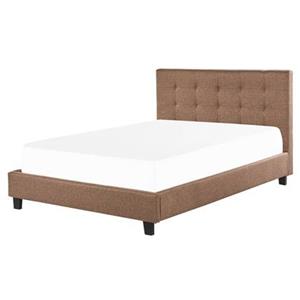 Beliani ROCHELLE Bed bruin 160x200