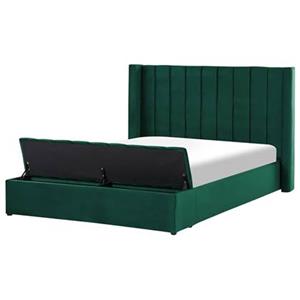 Beliani NOYERS Bed groen 160x200