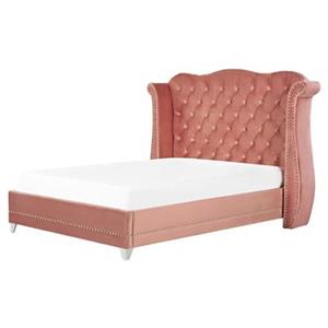 Beliani AYETTE Bed roze 160x200