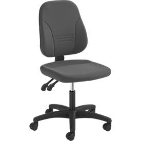 Prosedia bureaustoel YOUNICO PLUS 3, permanent contact, zonder armleuningen, lage 3D-rugleuning, antraciet