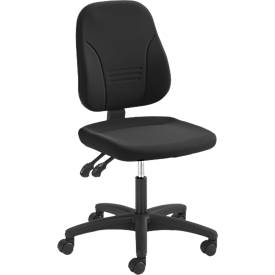 Prosedia bureaustoel YOUNICO PLUS 3, permanent contact, zonder armleuningen, lage 3D-rugleuning, zwart