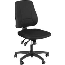 Prosedia bureaustoel YOUNICO PLUS 8, synchroonmechanisme, zonder armleuningen, halfhoge rugleuning, zwart