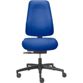Dauphin bureaustoel BASISLINE 0890, synchroonmechanisme, zonder armleuningen, bekkensteun, blauw