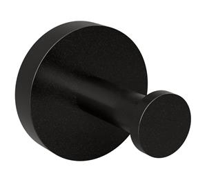 Sapho X-Round handdoekhaak mat zwart