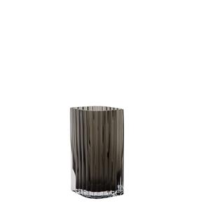 AYTM Folium Small Vase / L 12,6 x H 20 cm -  - Schwarz