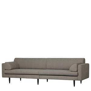 Basilicana Skandi Design Dreisitzer Couch in Graubraun Fußgestell aus Metall