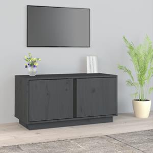 VidaXL Tv-meubel 80x35x40,5 cm massief grenenhout grijs