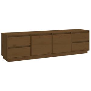 VidaXL Tv-meubel 176x37x47,5 Cm Massief Grenenhout Honingbruin