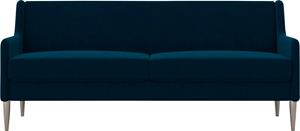 Cosmoliving By Cosmopolitan 3-Sitzer Virginia, (1 St.), Webstoff, Sitz und Rücken gepolstert, Beine aus Stahl, Sitzhöhe 42,5cm