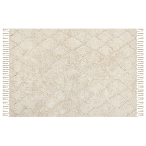 BELIANI Katoenen Vloerkleed beige 140 x 200 cm SILCHAR