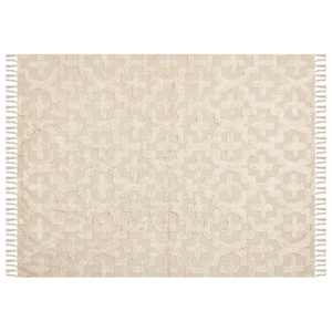 BELIANI Katoenen Vloerkleed beige 160 x 230 cm ITANGAR