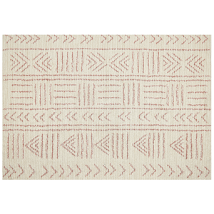 BELIANI Katoenen Vloerkleed beige en roze 160 x 230 cm EDIRNE