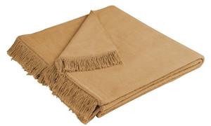 BIEDERLACK Tagesdecke »Plaid / Decke Cover Cotton kamel 100 x 200cm«, 